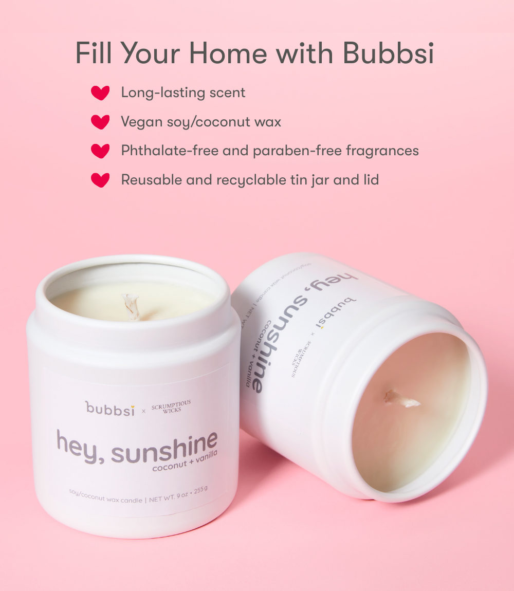 hey, sunshine candle