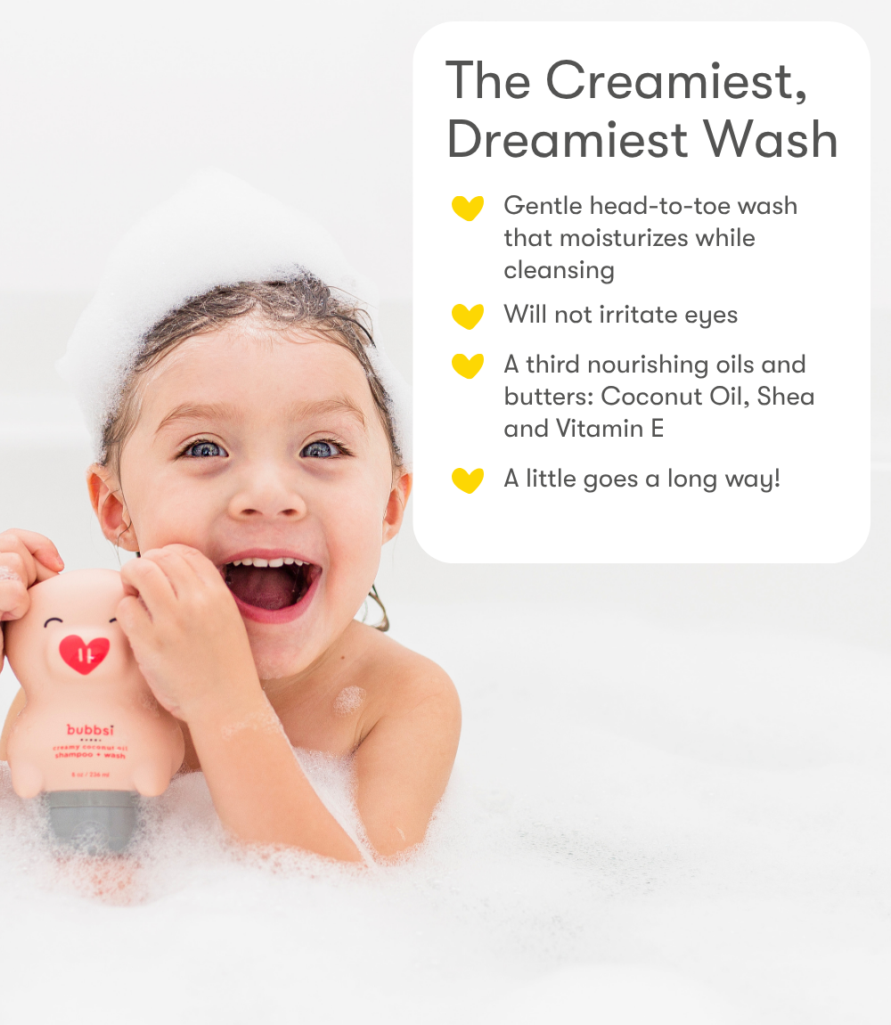creamy coconut oil shampoo + wash