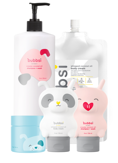 snuggly skin for a year Bubbsi starter set + 2 value sizes