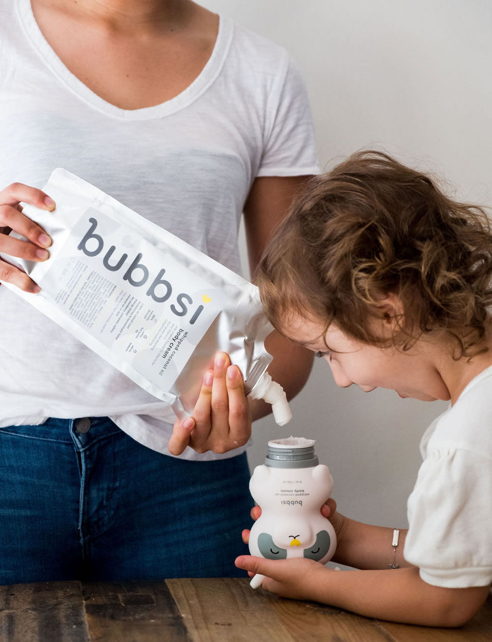 refillable kids lotion - Bubbsi Whipped Coconut Body Cream