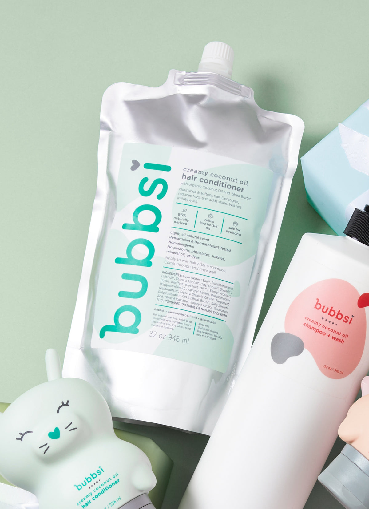 refillable kids coconut hair conditioner