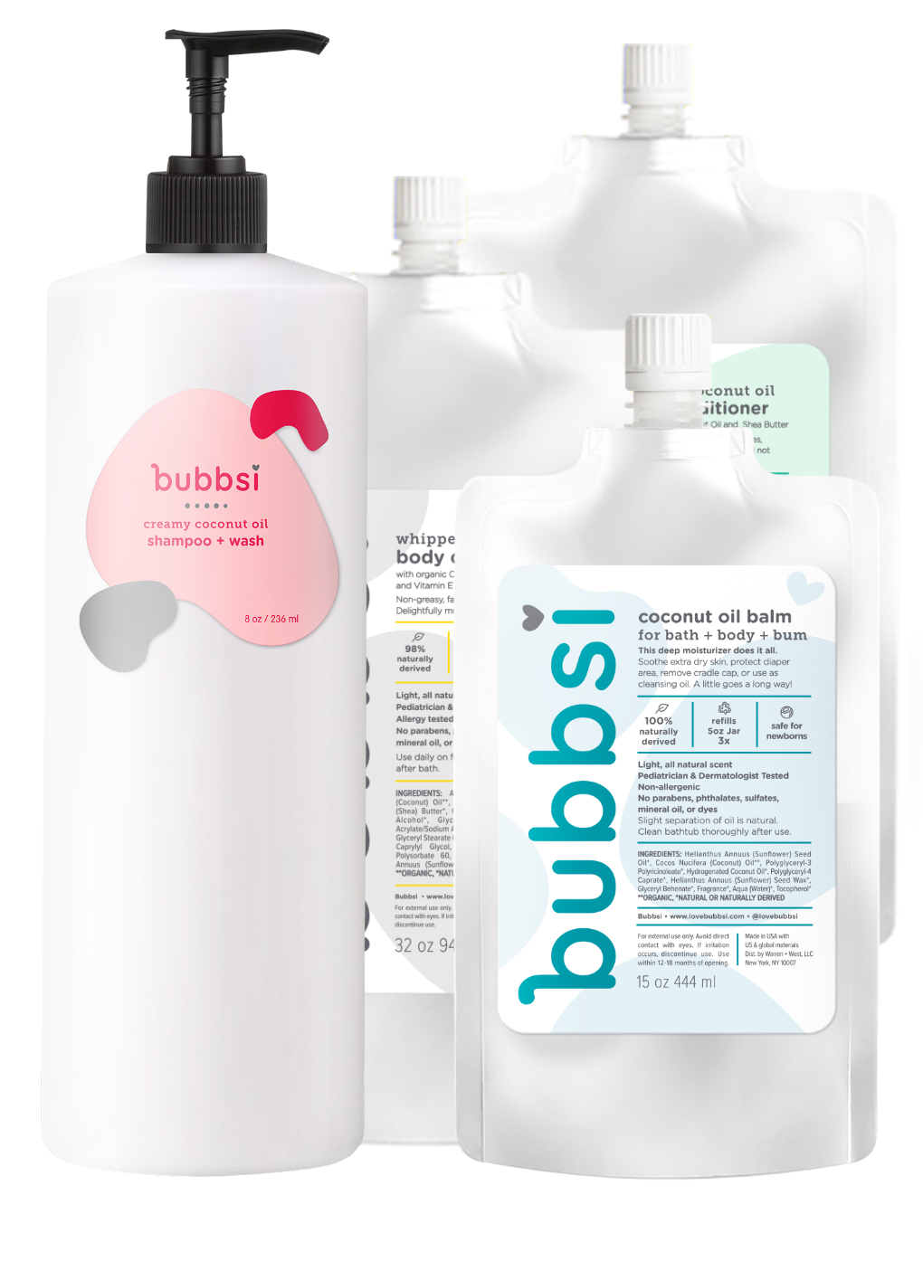 Bubbsi The Whole Refill Fam Bundle