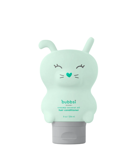 creamy coconut oil hair conditioner Bubbsi detangles + adds shine