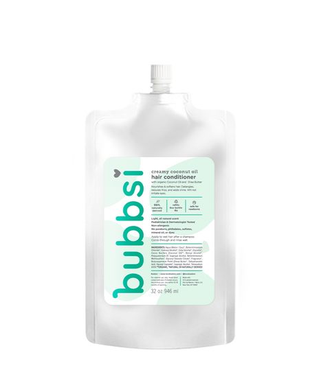 conditioner refill size Bubbsi detangles + adds shine