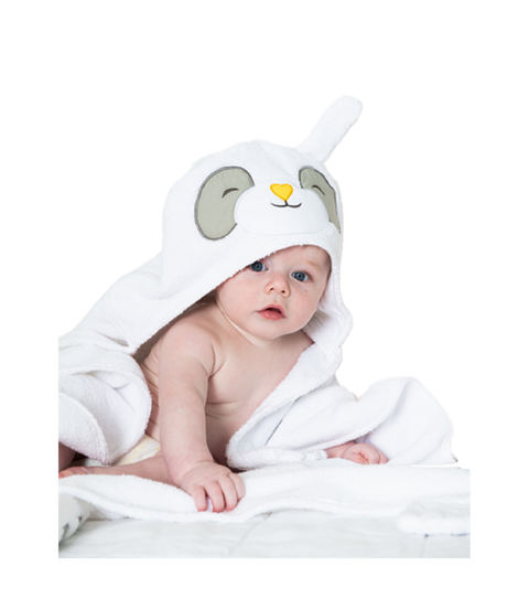 panda hooded towel Bubbsi ultra plush 100% cotton terry towel