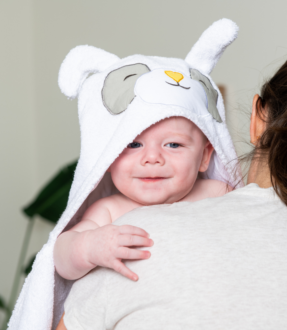 panda hooded towel
