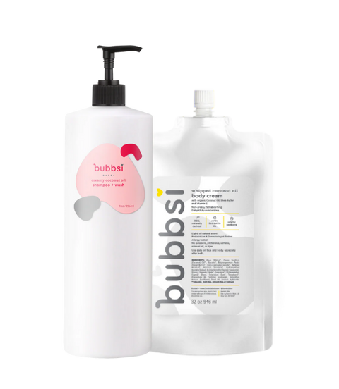 the bestseller refill bundle Bubbsi 2 x 32oz value sizes