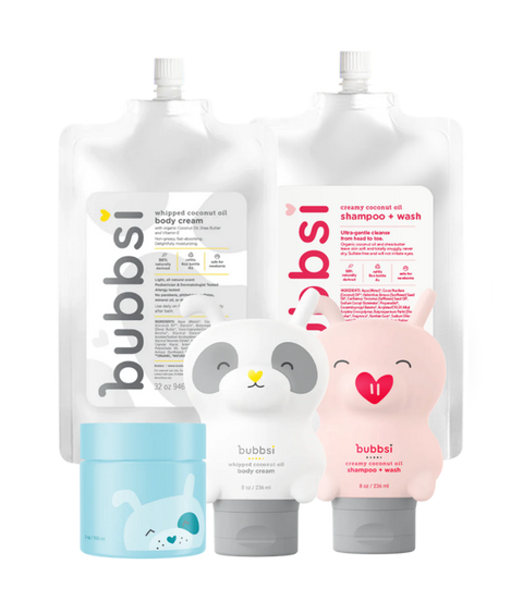 snuggly skin for a year Bubbsi starter set + 2 value sizes