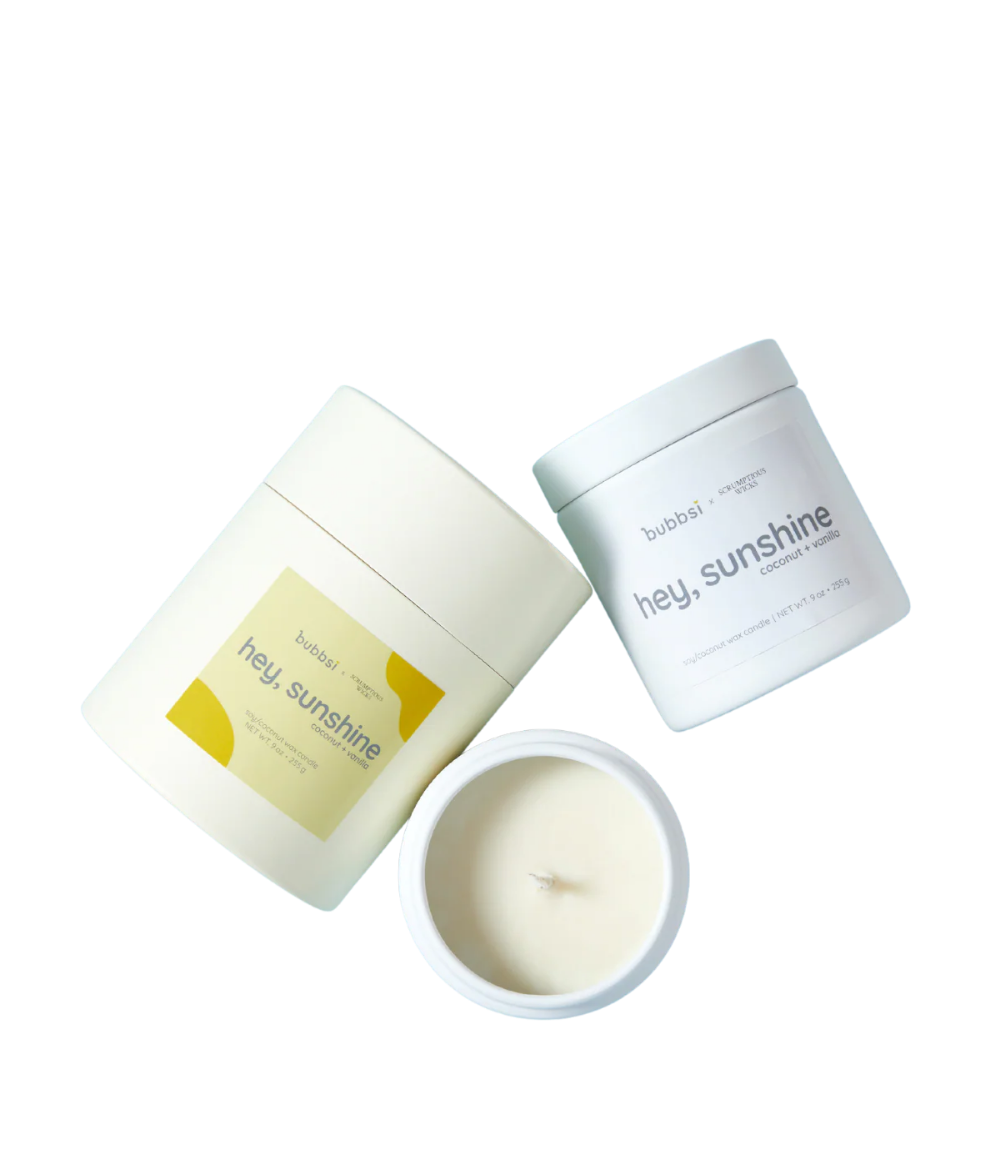 hey, sunshine candle