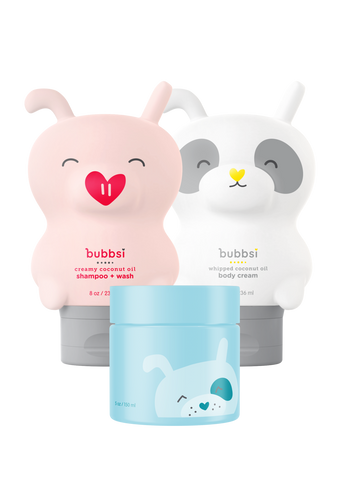 newborn starter set Bubbsi body cream + oil balm + shampoo wash