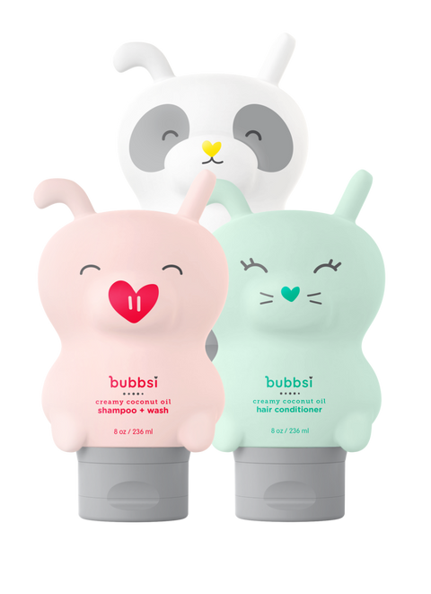 kiddo starter set Bubbsi body cream + shampoo wash + hair conditioner