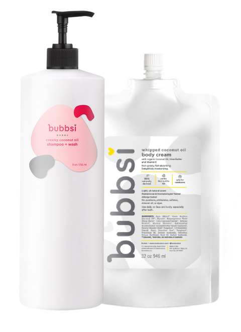 the bestseller refill bundle Bubbsi 2 x 32oz value sizes