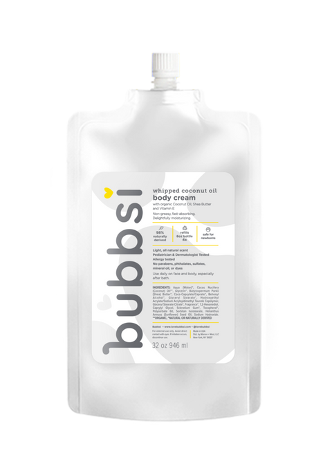 body cream refill size Bubbsi face + body moisturizer